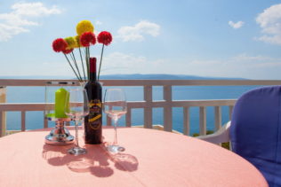Innenraum oder Terrasse von Ferienwohnung 5AB in der Villa Babin Ranc
